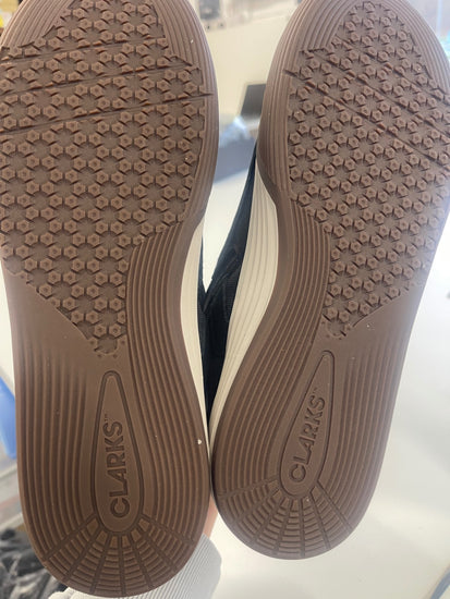 Fabulous Clark’s Cico Mid O teenager Sneakers Uk7 Black Suede LW516