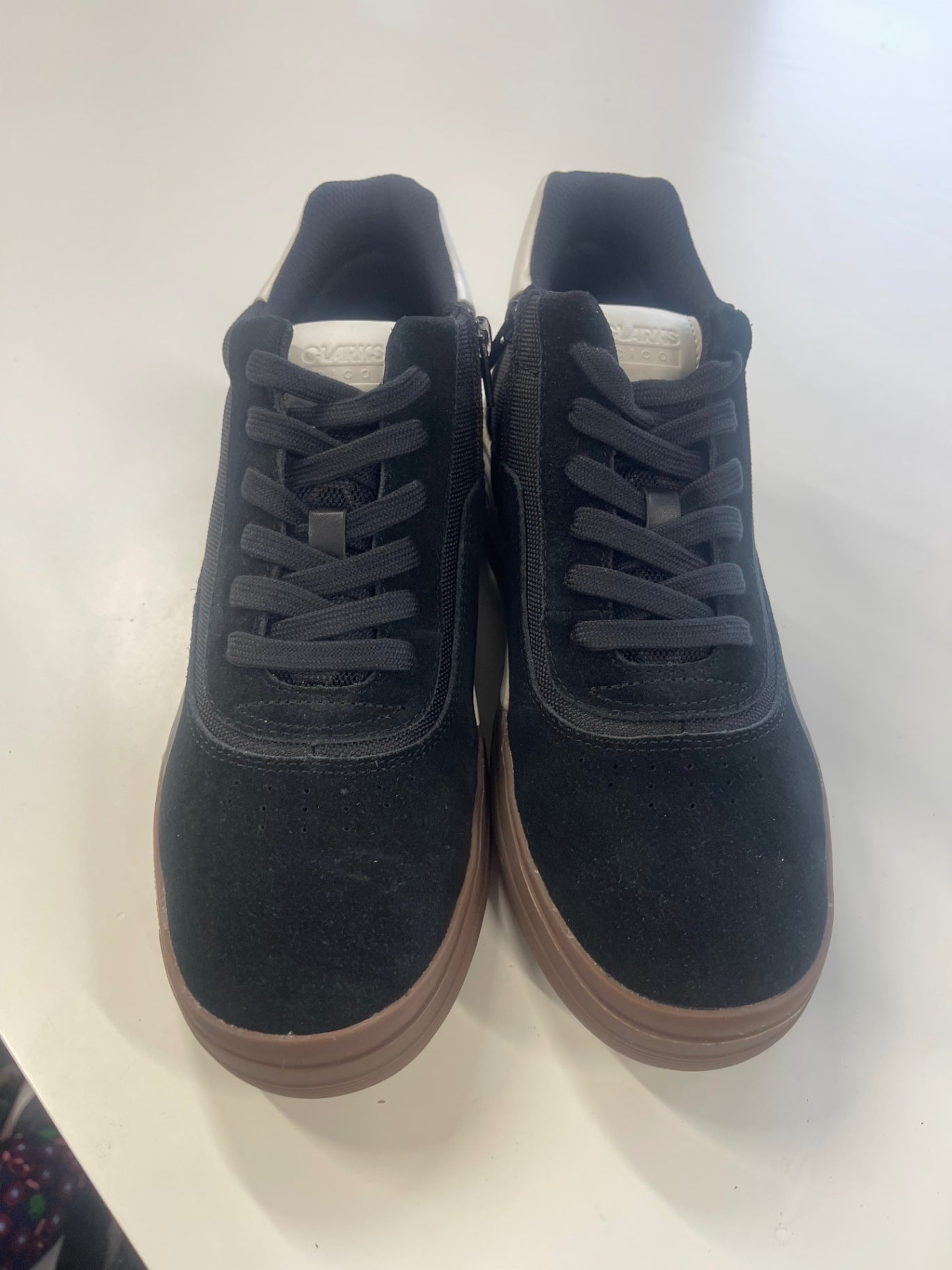 Fabulous Clark’s Cico Mid O teenager Sneakers Uk7 Black Suede LW516