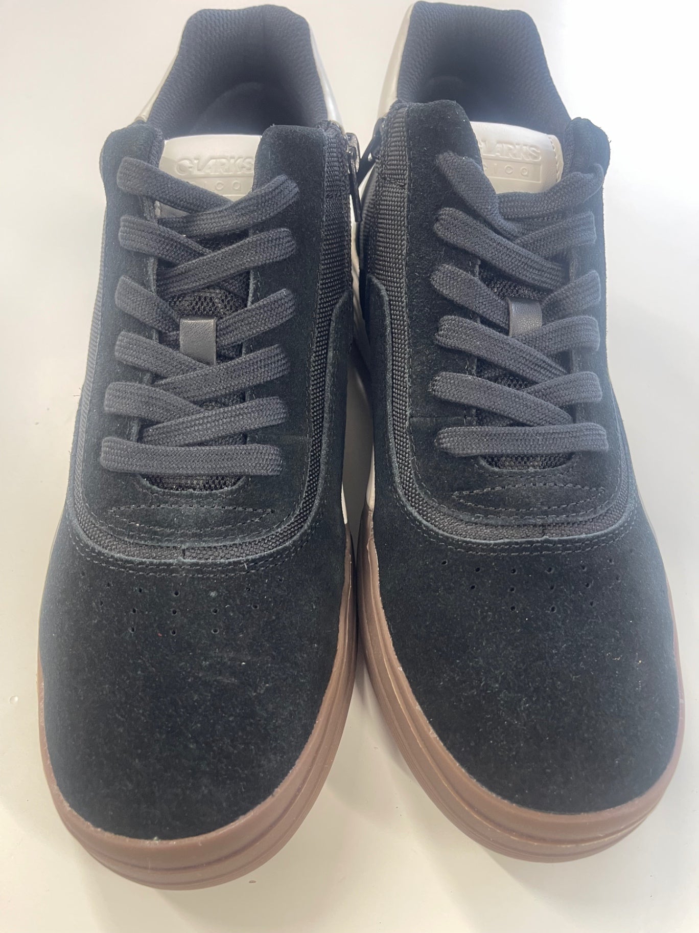 Fabulous Clark’s Cico Mid O teenager Sneakers Uk7 Black Suede LW516