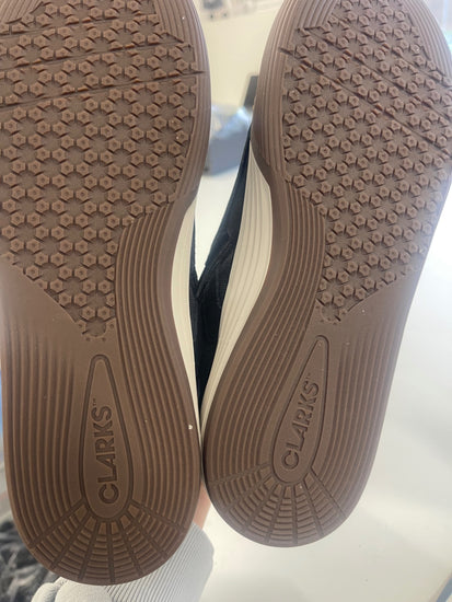 Fabulous Clark’s Cico Mid O teenager Sneakers Uk7 Black Suede LW516