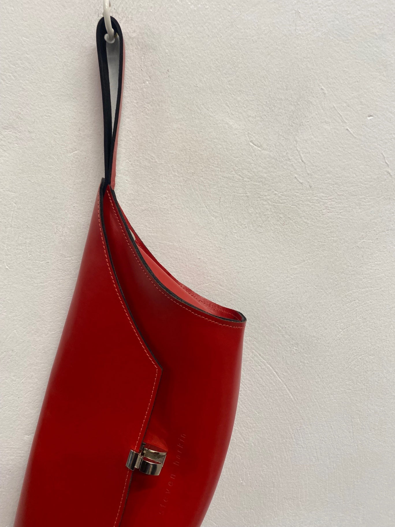 Fabulous Steven Harkin iconic leather Bag One size Red AC518