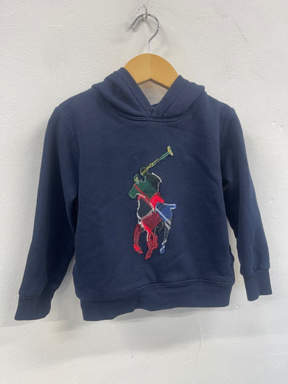 Fabulous Polo Ralph Lauren Tartan Scottish Hoodie Age 4 Navy Blue HE520
