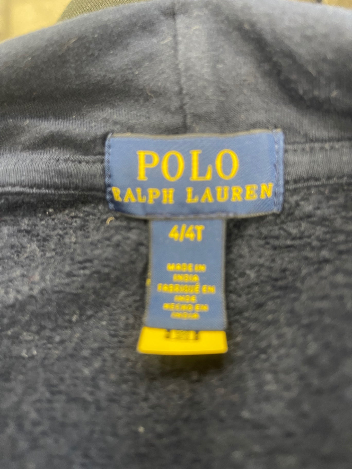 Fabulous Polo Ralph Lauren Tartan Scottish Hoodie Age 4 Navy Blue HE520