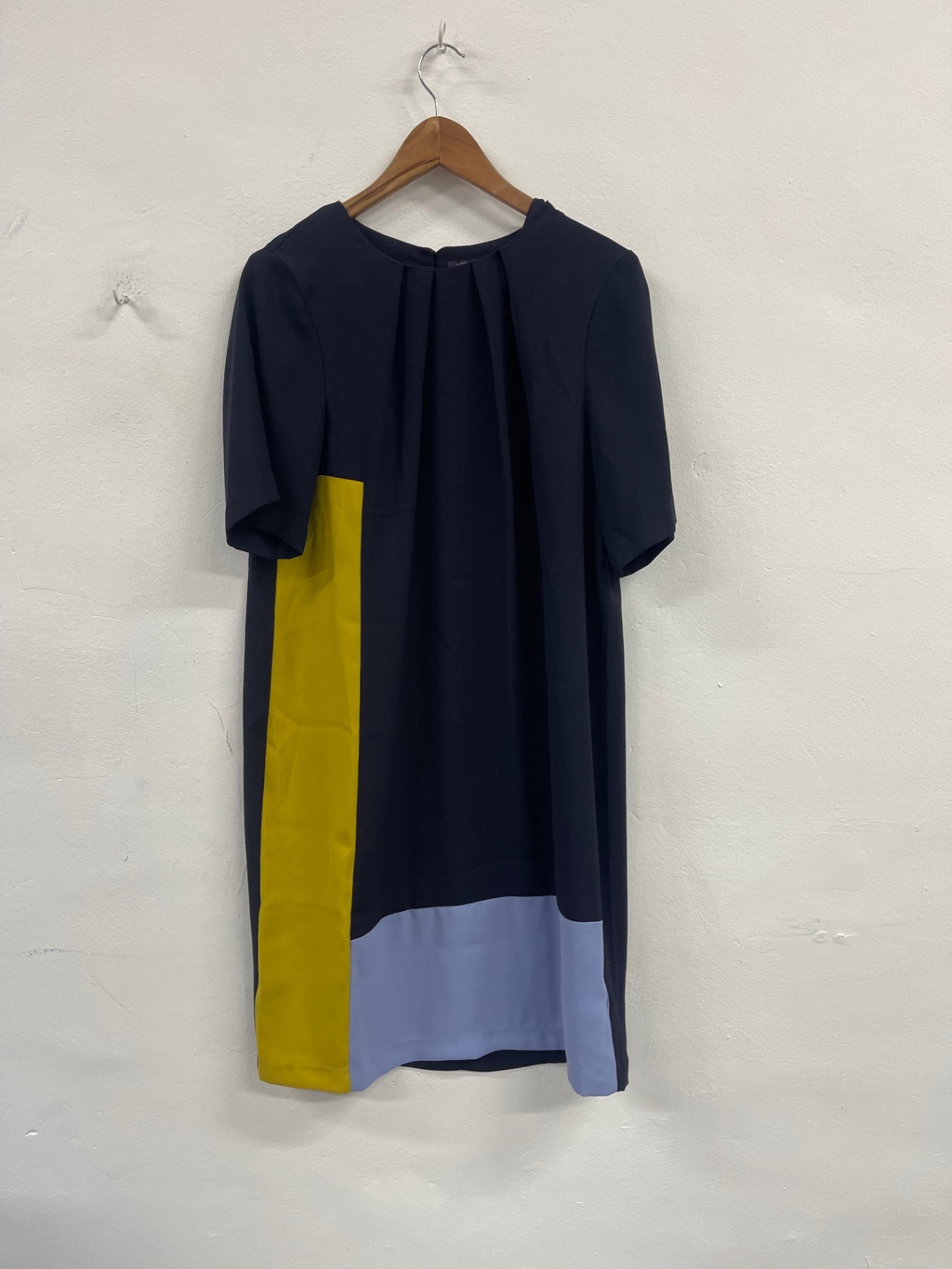 Fabulous M&S Collection block colour shift  Dress Uk16 Navy MF524