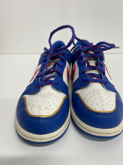 Fabulous Nike Dunk Low GS superhero Sneakers UK2.5 Blue & white JG527