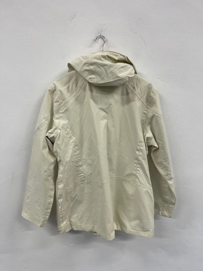 Stunning AIGLE ladies Windproof Rain Jacket UK18 Cream CW534