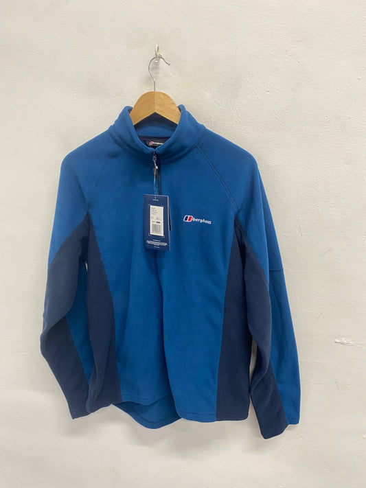 Classic berghaus fleece active Sweater UK L Blue ED537