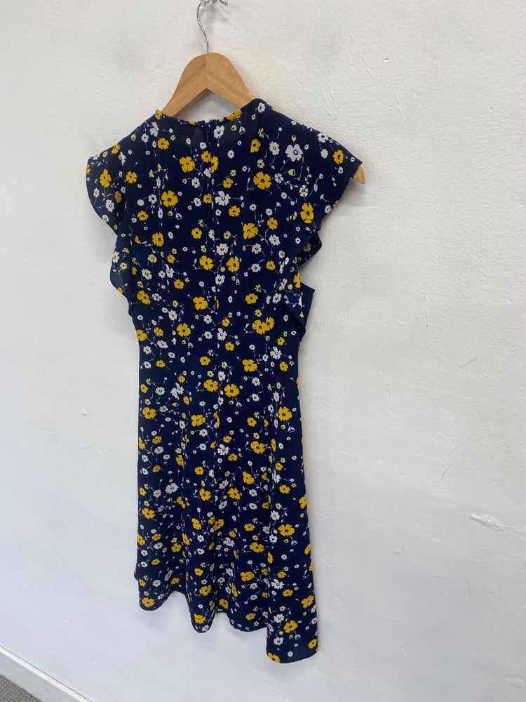 Stunning Michael Kors Mini dress Uk 6 Navy floral FH539