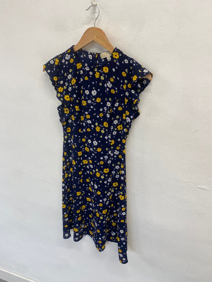 Stunning Michael Kors Mini dress Uk 6 Navy floral FH539
