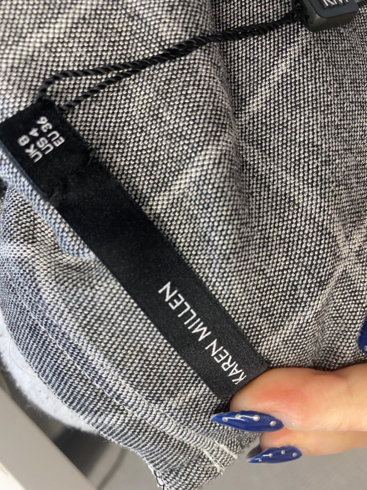 Stunning Karen Millen Mini dress UK 8 Black & white checked FH539 