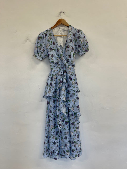 Stunning ALB Anne Louise party occasion Dress Uk8 Light blue FH539