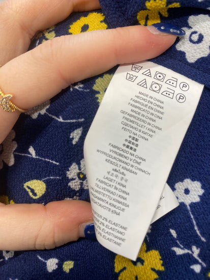 Stunning Michael Kors Mini dress Uk 6 Navy floral FH539