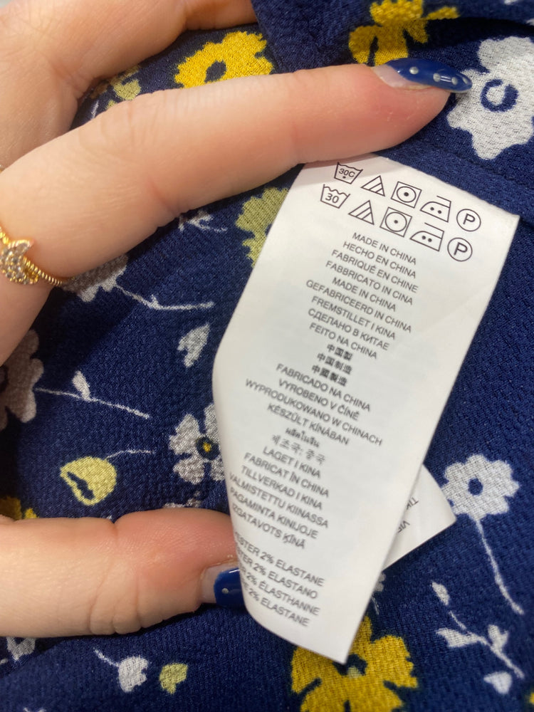 Stunning Michael Kors Mini dress Uk 6 Navy floral FH539