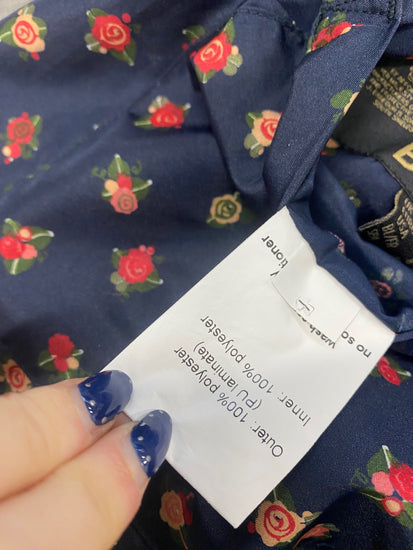 Stunning Barbour hattie Durham reversible Waterproof jacket UK 12 Navy AS541