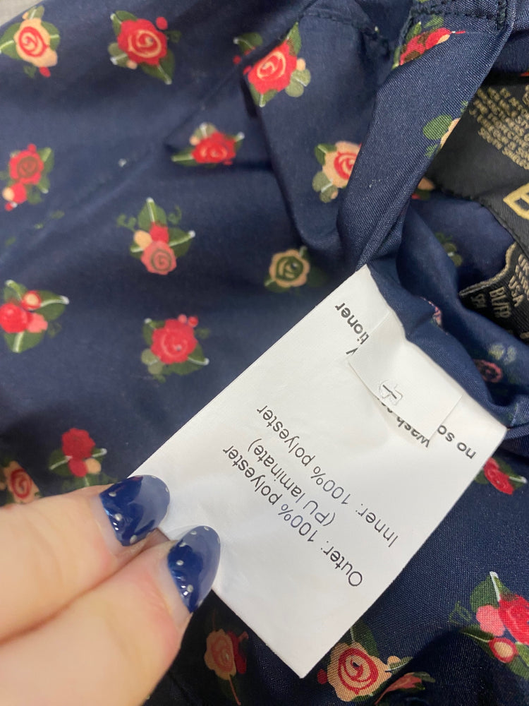 Stunning Barbour hattie Durham reversible Waterproof jacket UK 12 Navy AS541