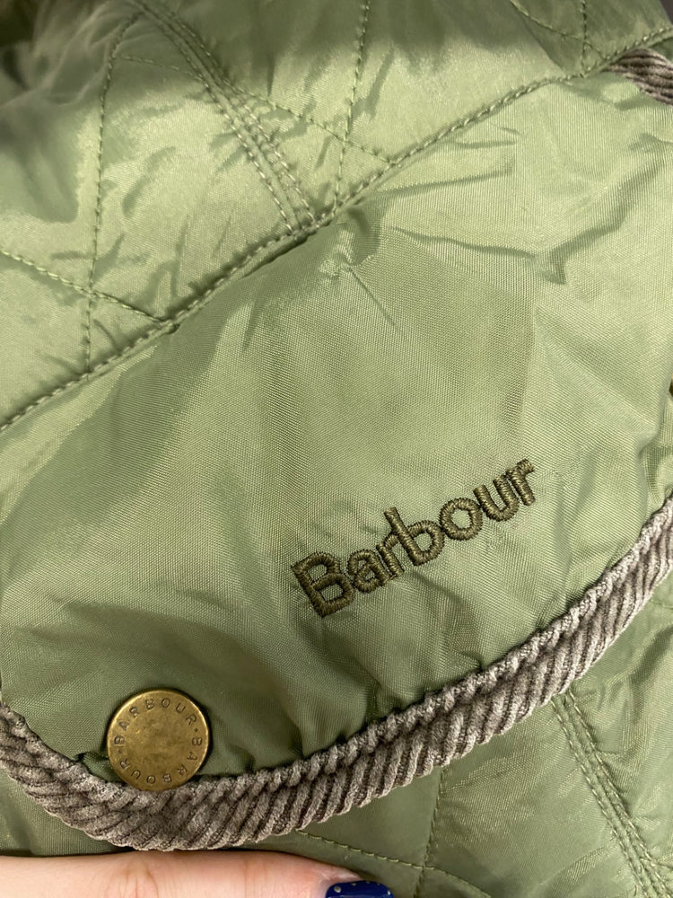 Stunning Barbour Quilted jacket UK 12 Olive Green AS541