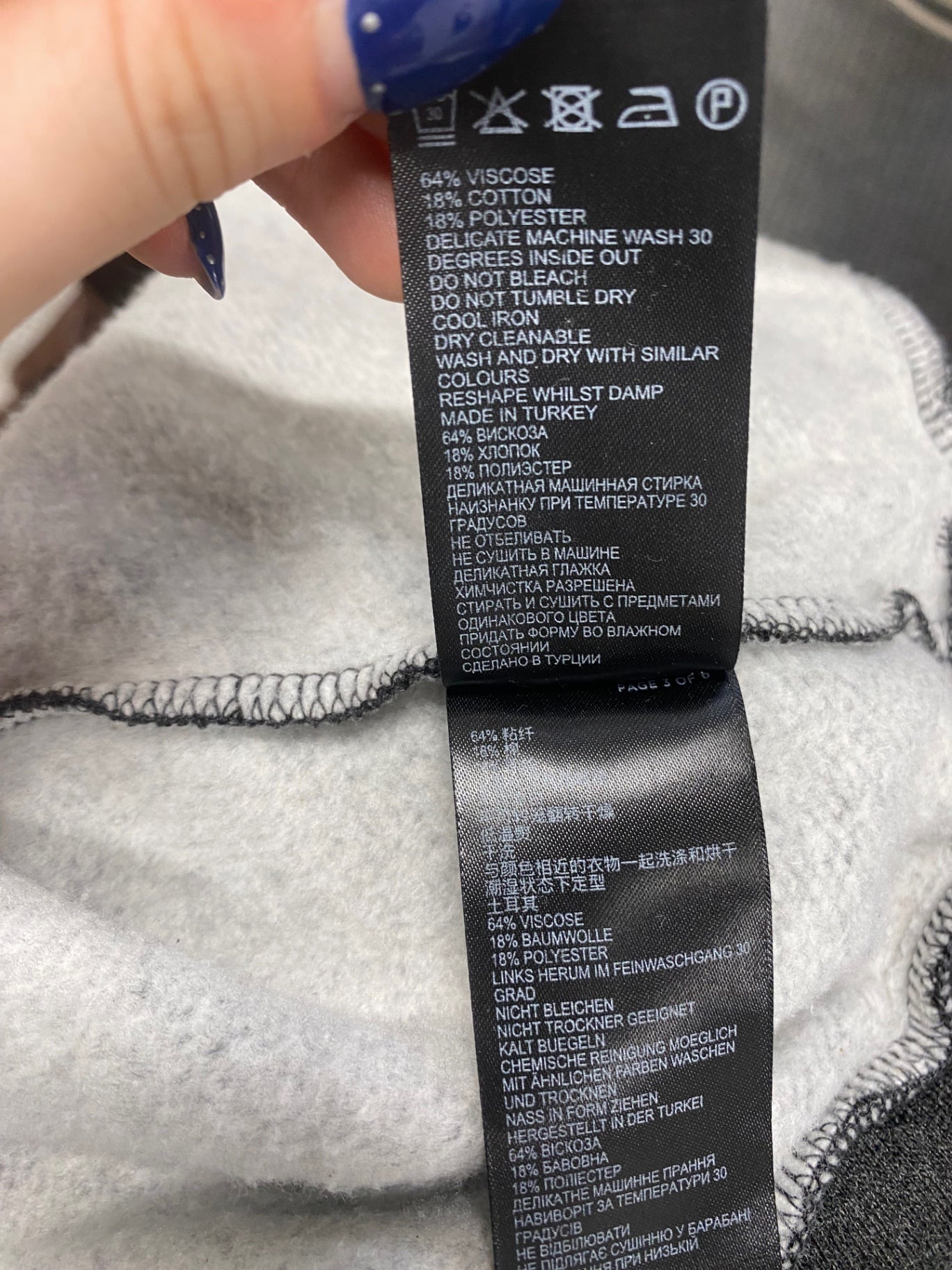 Classic Reiss Sweater UK M Charcoal Grey cotton Mens CH542