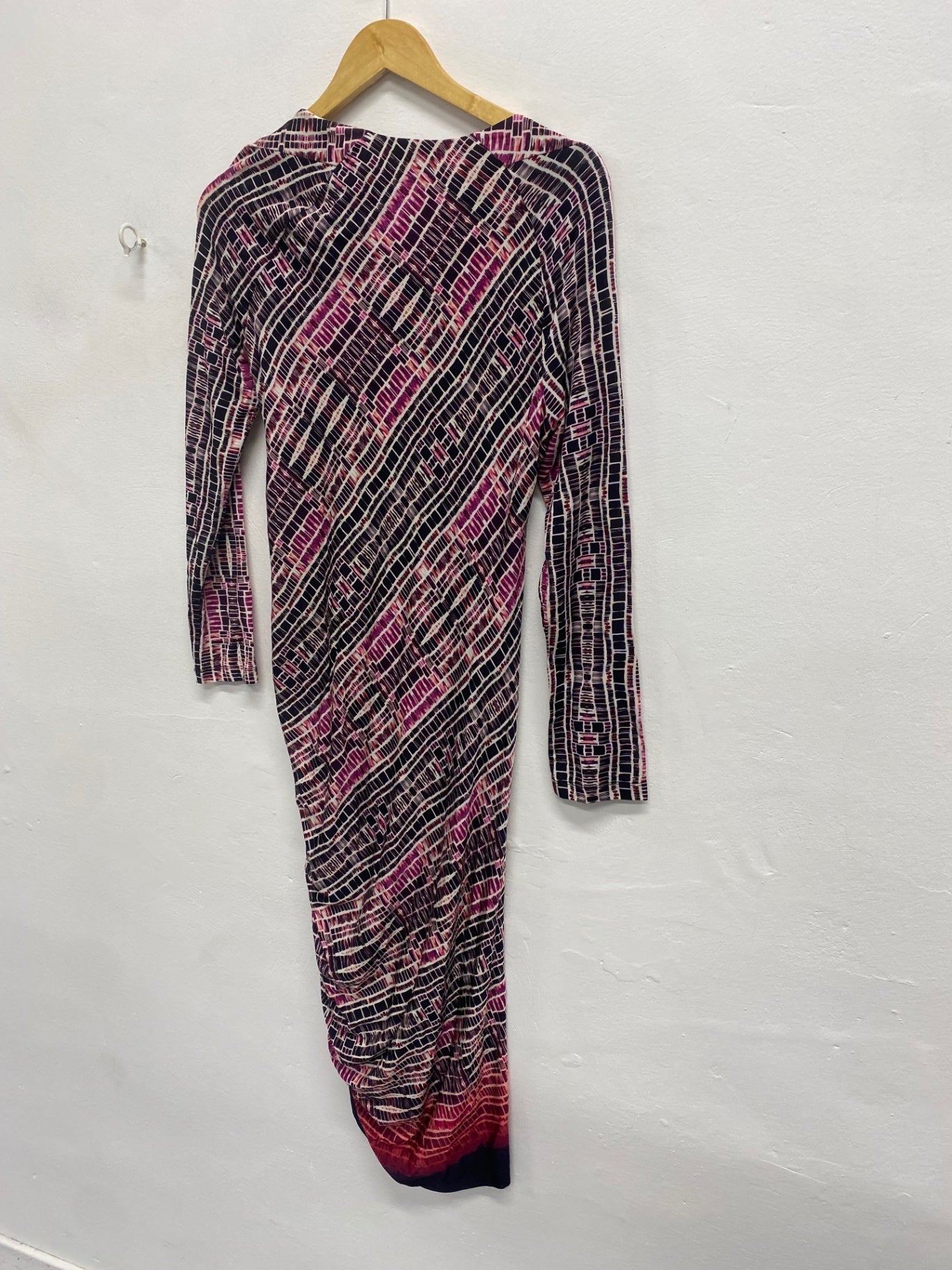 Stunning Damsel in a dress Midi Dress UK 14 Purple pattern CH542