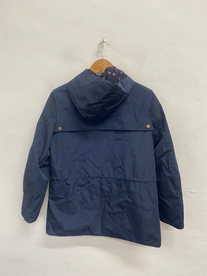 Stunning Barbour hattie Durham reversible Waterproof jacket UK 12 Navy AS541