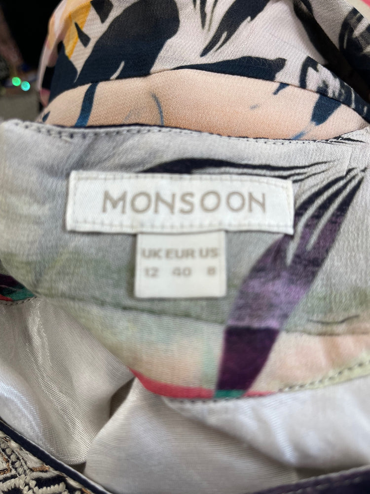 Stunning Monsoon Egyptian floaty occasion Dress UK12 Multicoloured KS544