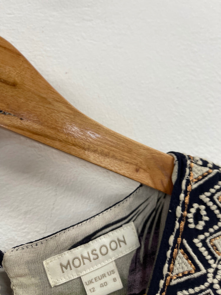 Stunning Monsoon Egyptian floaty occasion Dress UK12 Multicoloured KS544