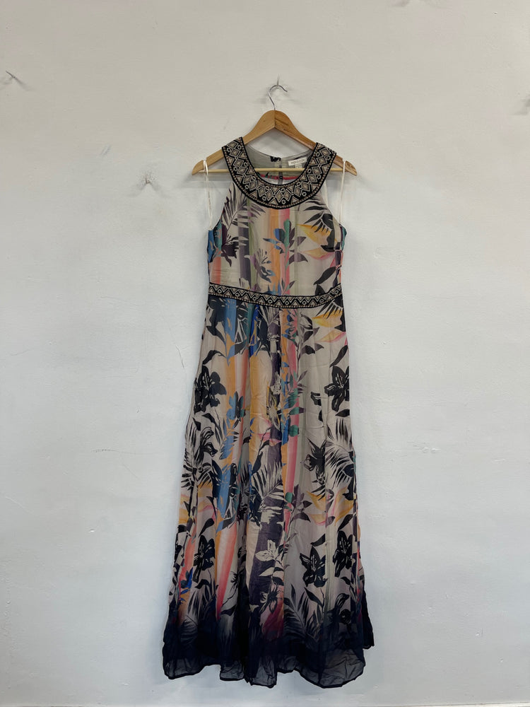 Stunning Monsoon Egyptian floaty occasion Dress UK12 Multicoloured KS544