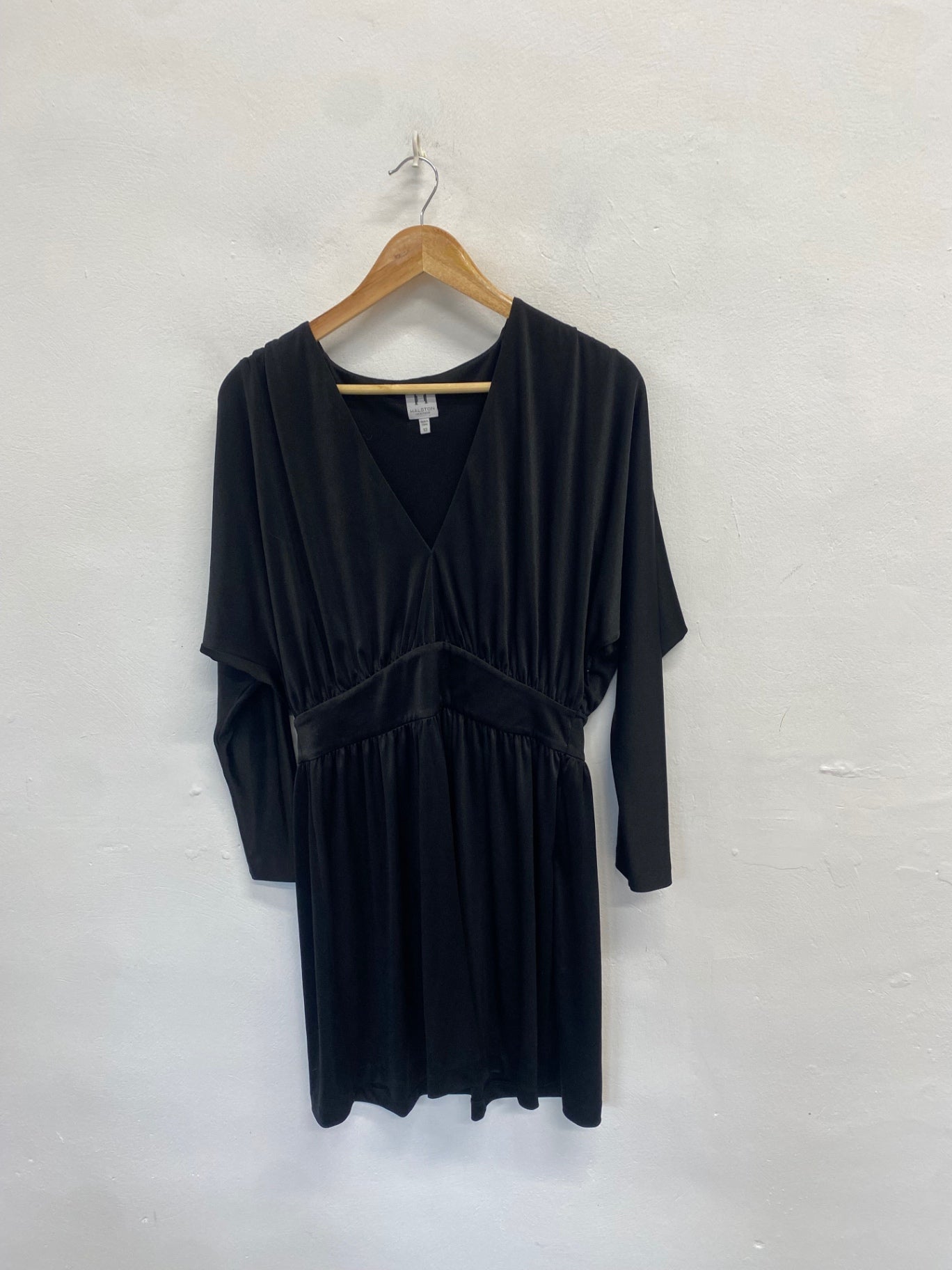 Stunning Halston Heritage Midi Dress UK 10 Black sex in the city Carrie Bradshaw SD553