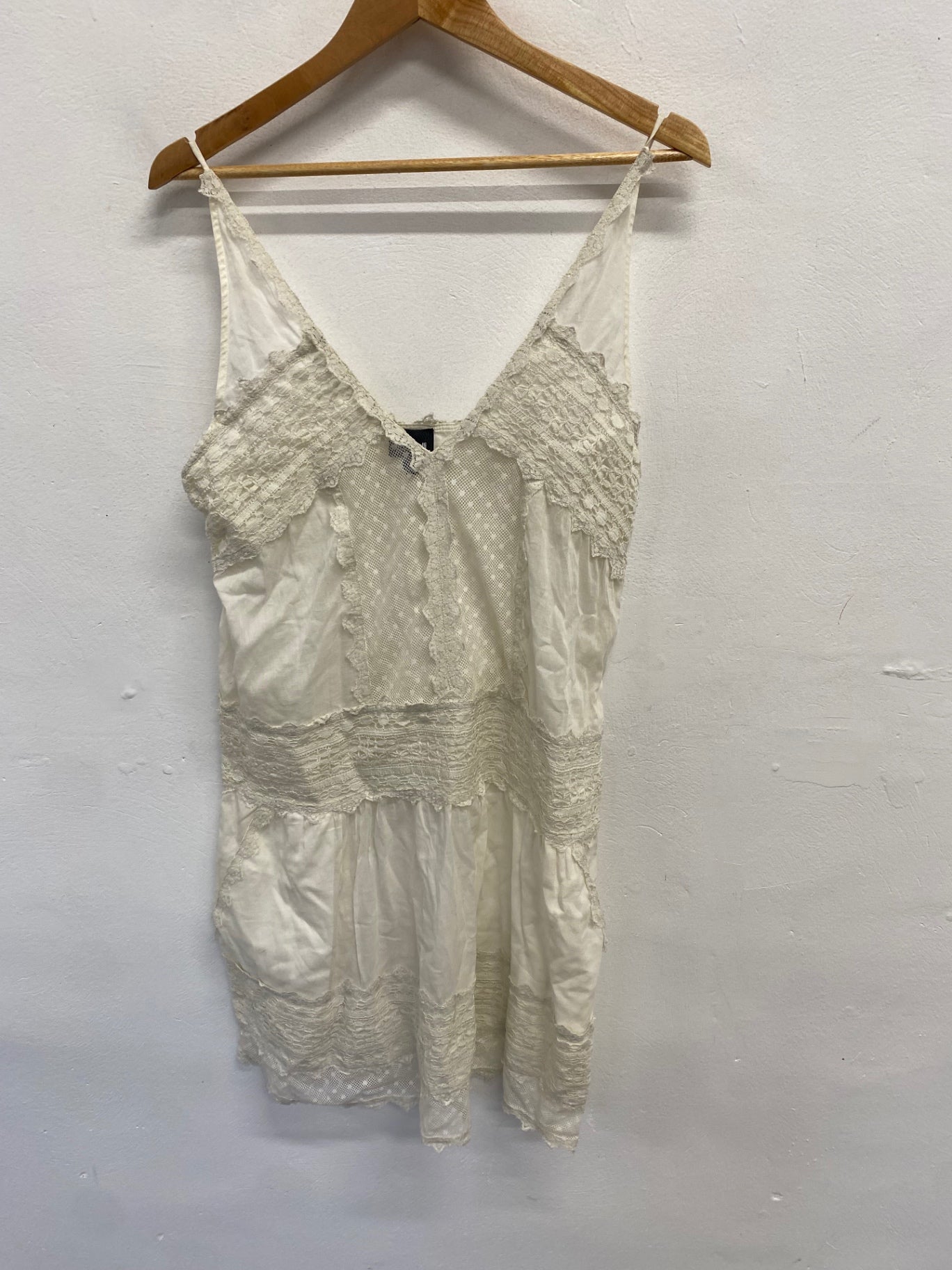 Stunning Just Cavalli Mini dress UK 12 Cream Broderie lace summer SD553