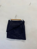 Stunning See by ChloÃƒÂ© Mini Skirt UK 8 Navy side tie SD553