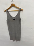 Stunning Zadig & Voltaire Mini dress UK 12 Silver metallic party sparkle SD553