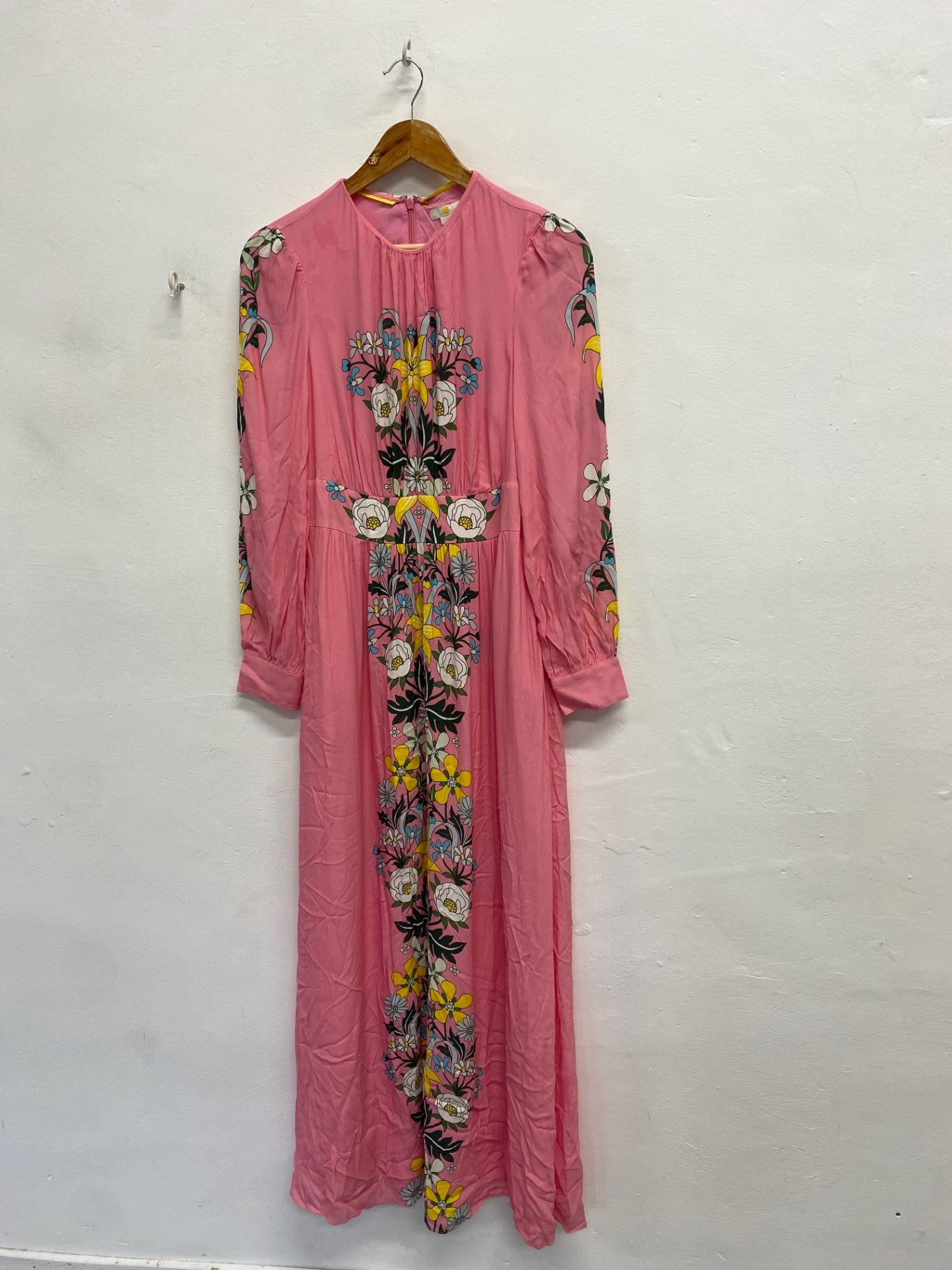 Stunning Boden Maxi Dress UK 8 Pink floral summer RG020