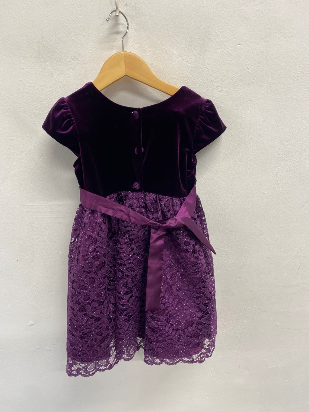 Stunning girls Jona Michelle Girls dresses 4yrs Purple lace glitter FM562