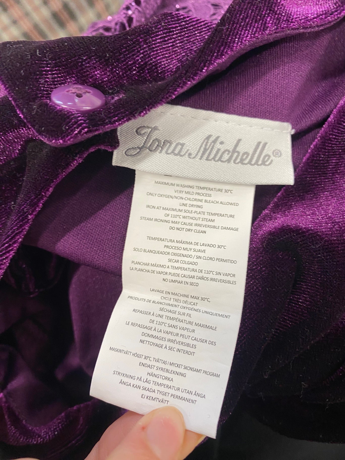 Stunning girls Jona Michelle Girls dresses 4yrs Purple lace glitter FM562