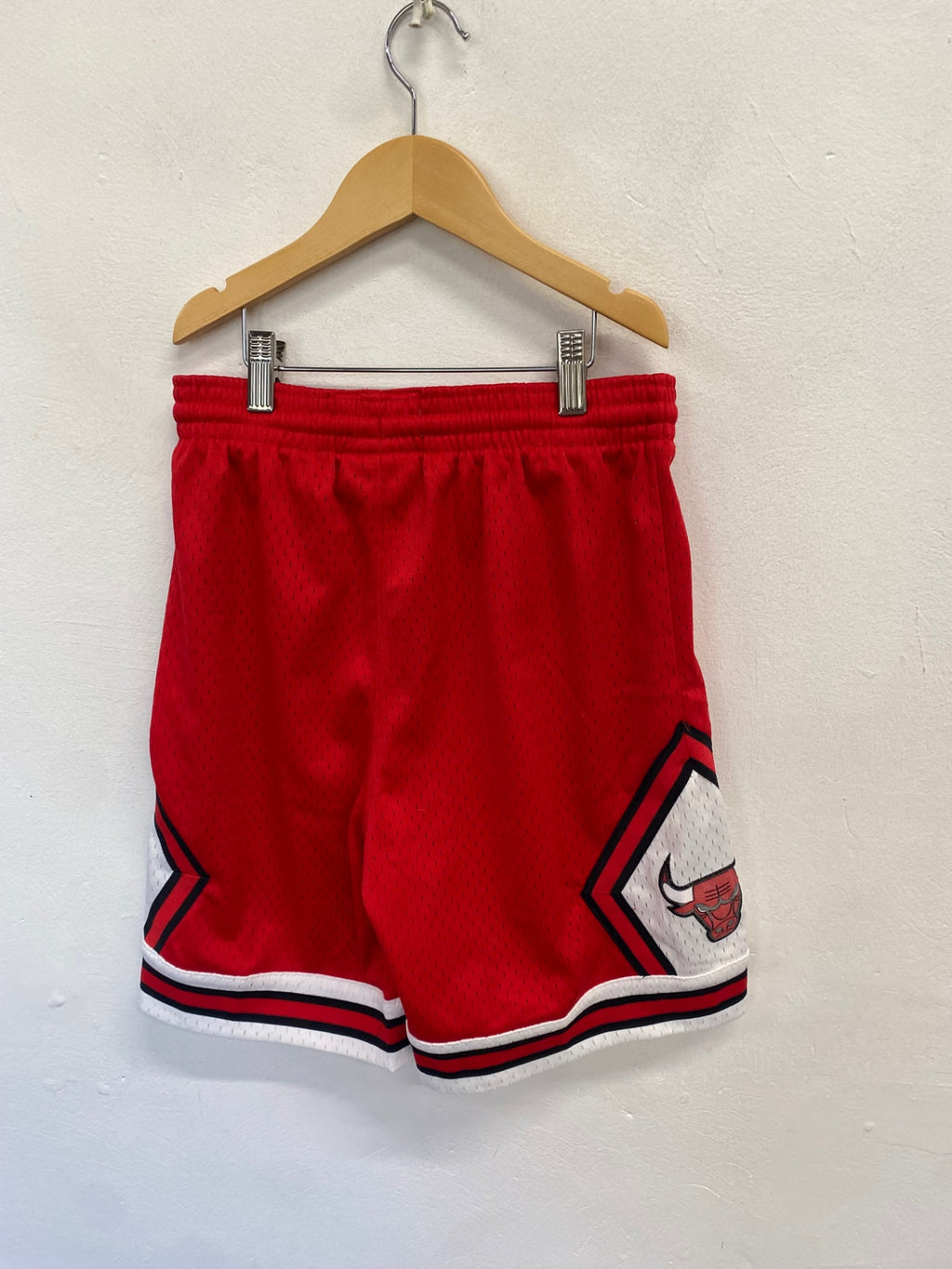 Classic Mitchell & Ness nba bulle Shorts Age 10-12 Red black NB563