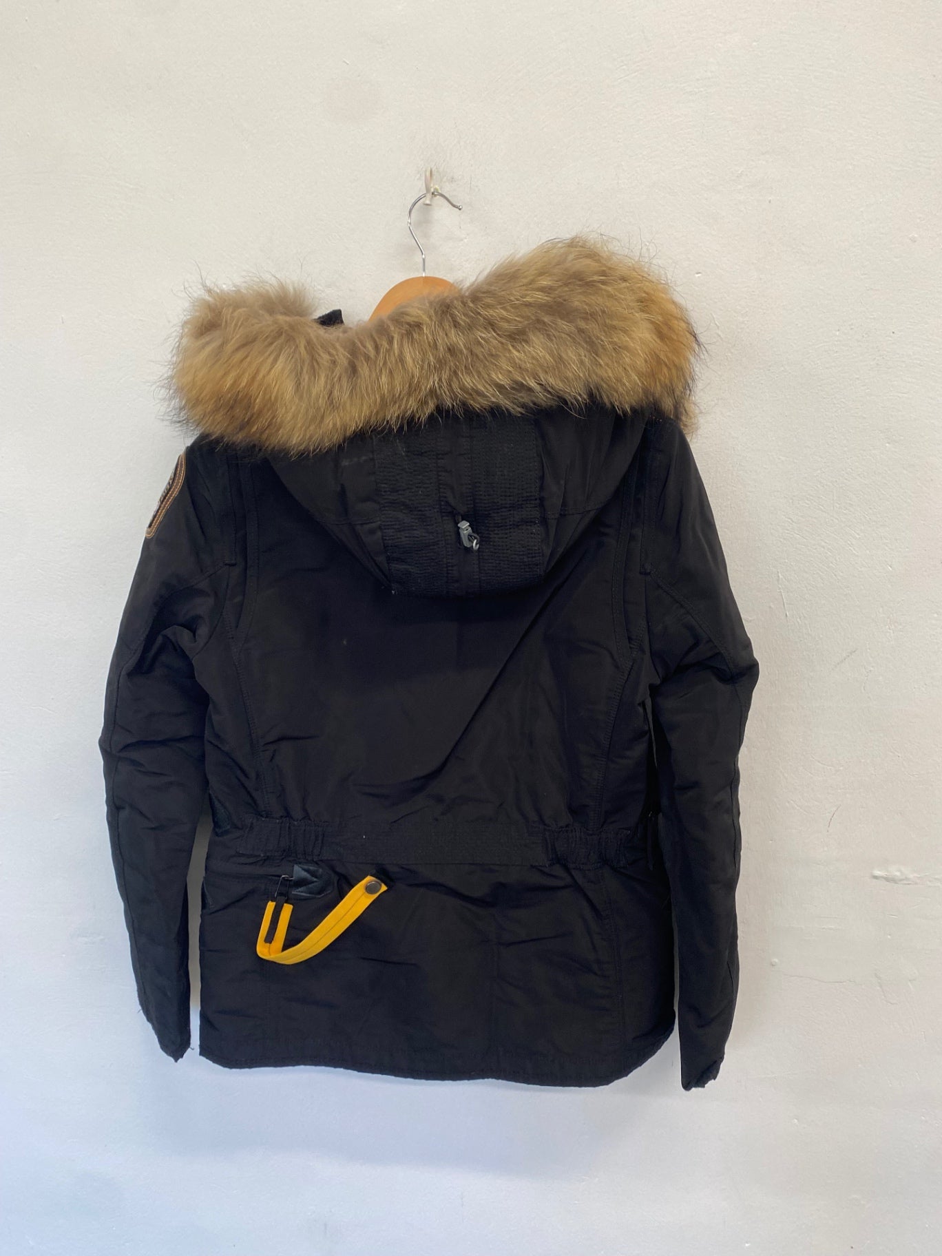 Fabulous Parajumpers rescue mountain equipment Parka Jacket down filled UK 8 Black NB563 