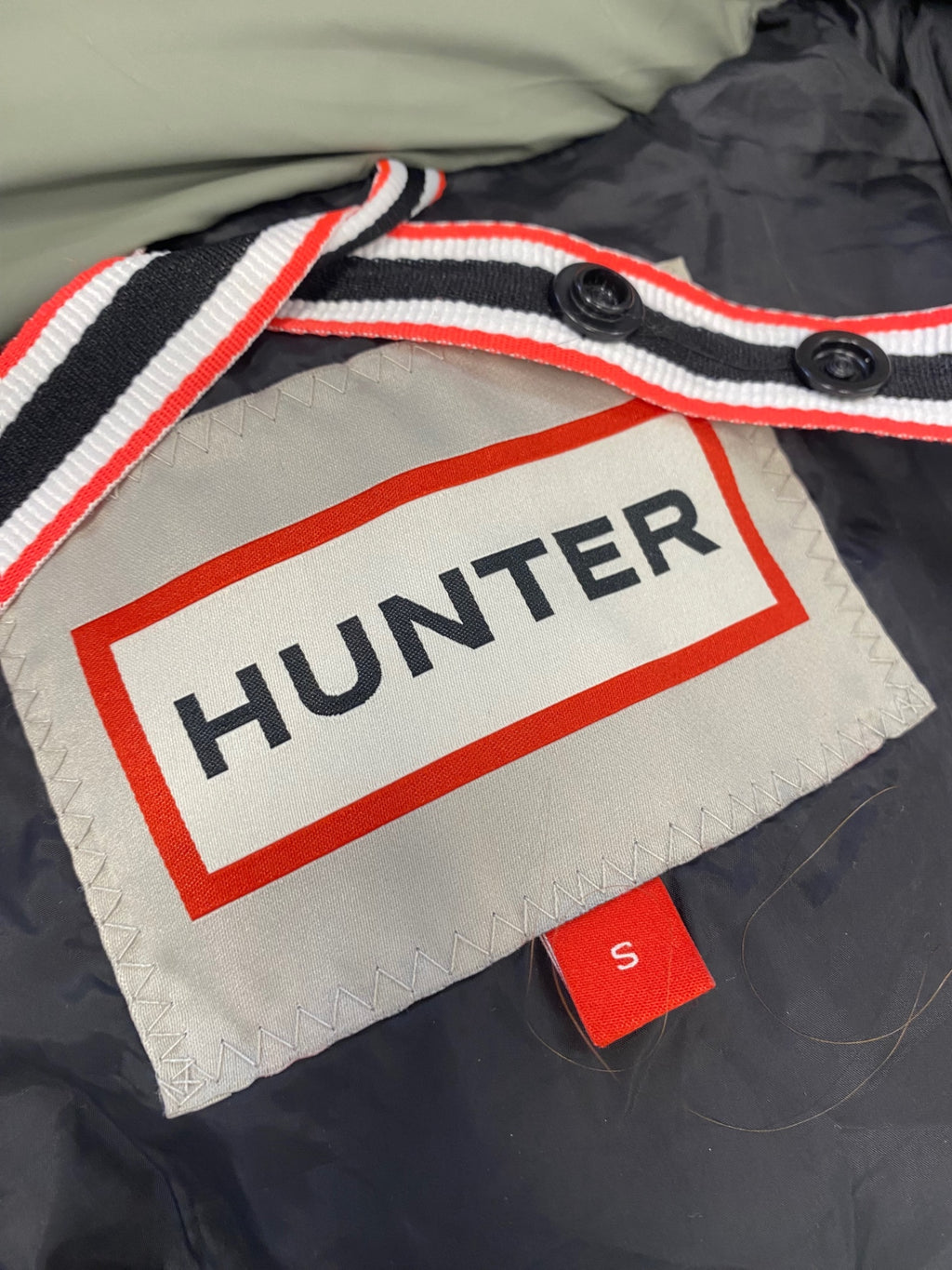 Stunning Hunter intrepid Puffer Jacket UK 8 khaki Green NB563
