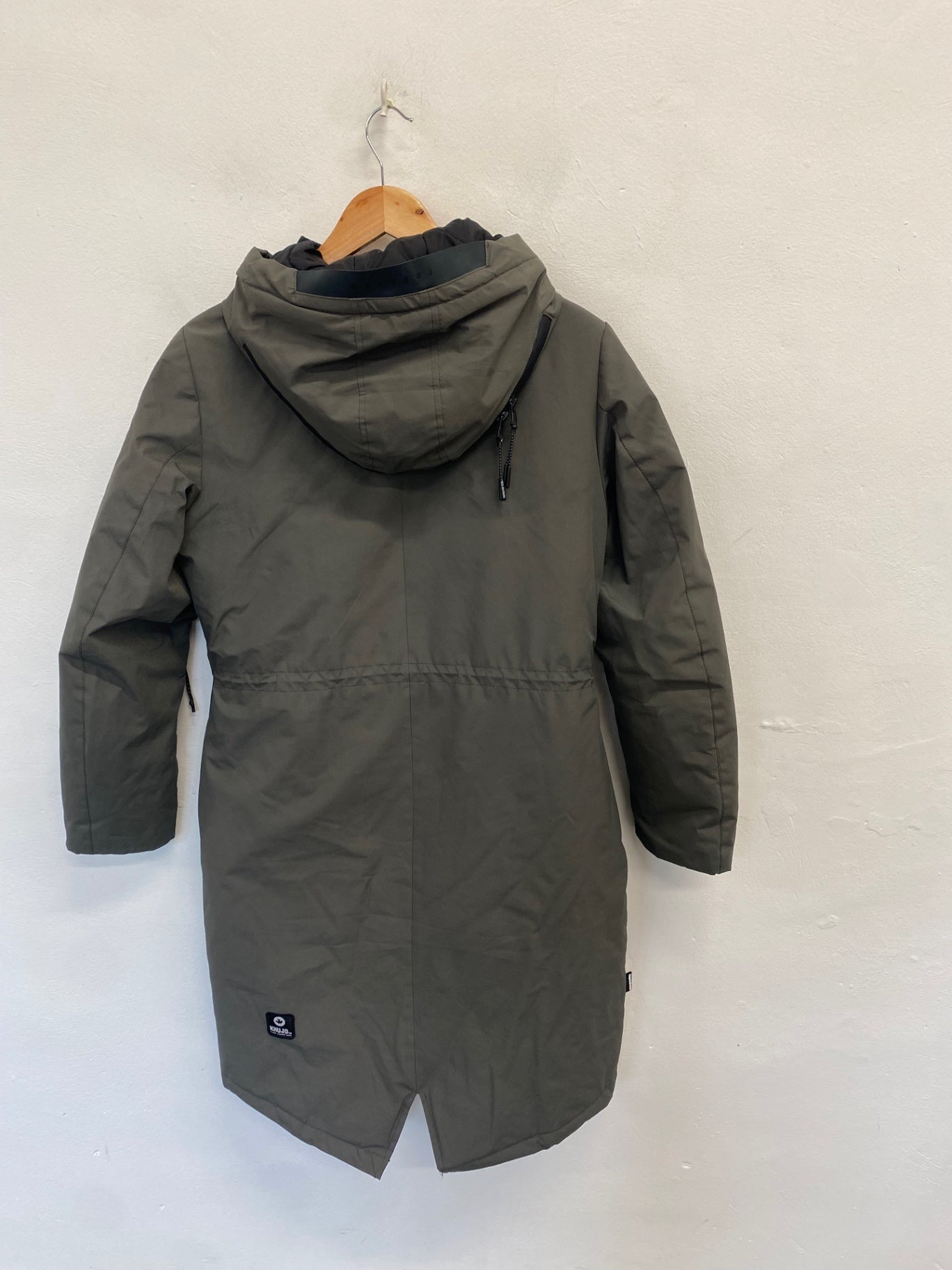 Fabulous womens Khujo Puffer Jacket UK S Khaki NB563