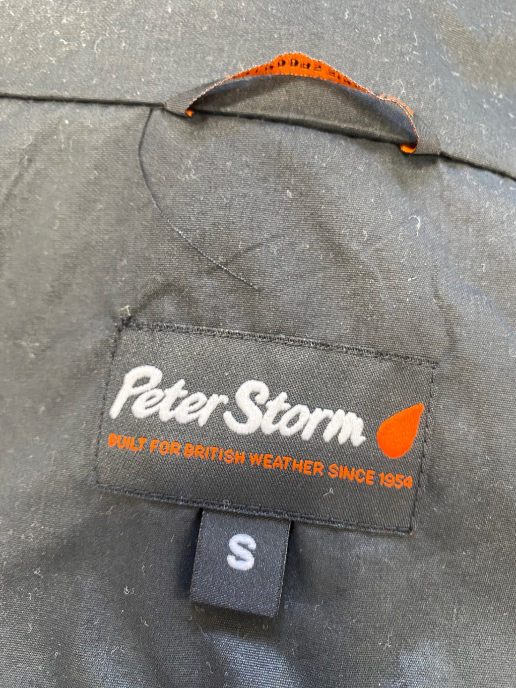 Classic men’s Peter Storm Windbreaker outdoors UK S Black NB563