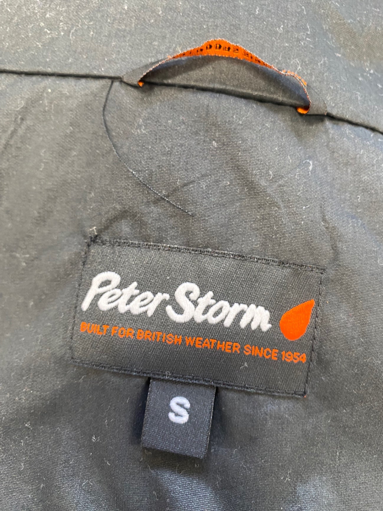 Classic men’s Peter Storm Windbreaker outdoors UK S Black NB563