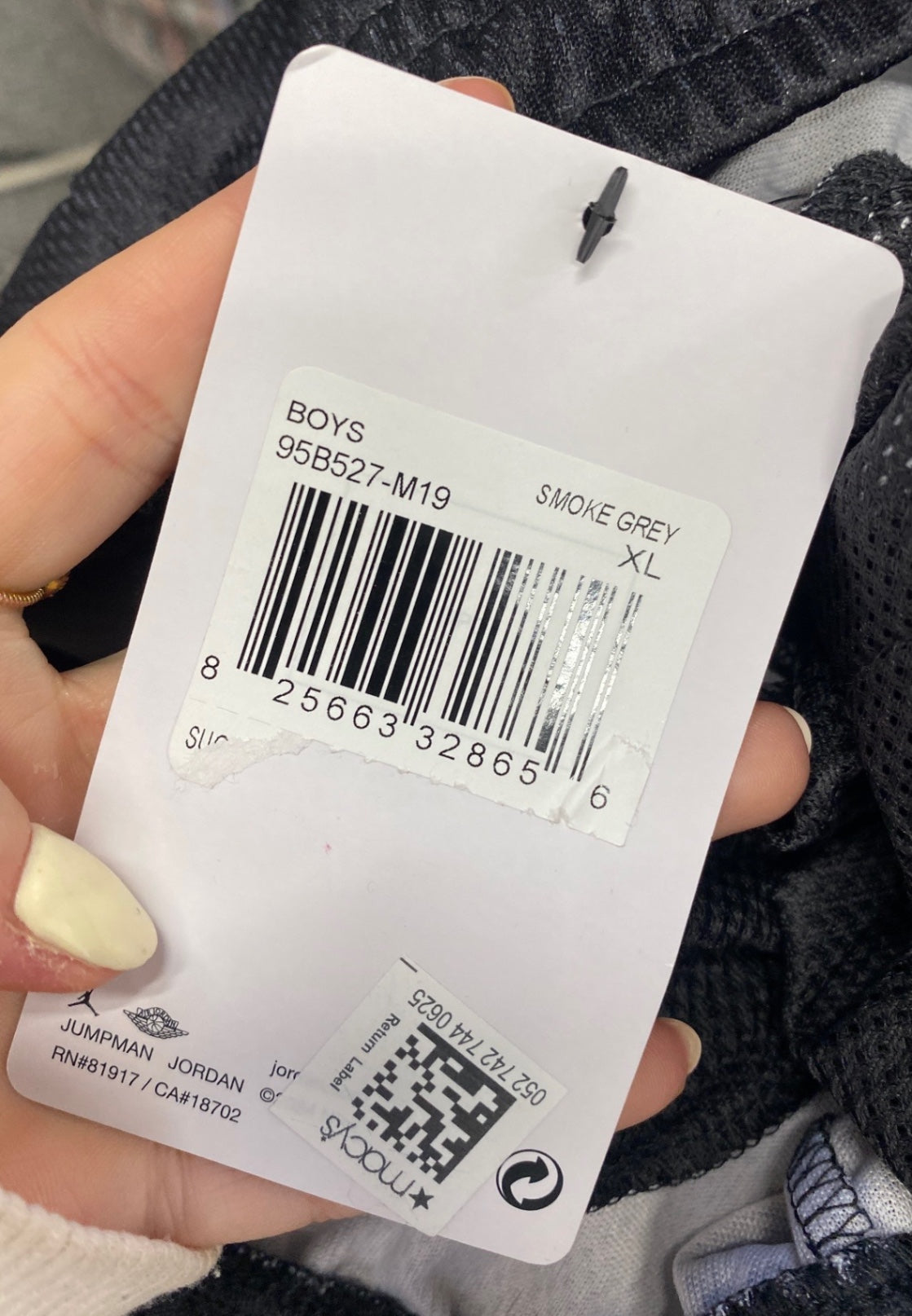 Classic Jordan Shorts Age 13-15 Black ombré new NB563