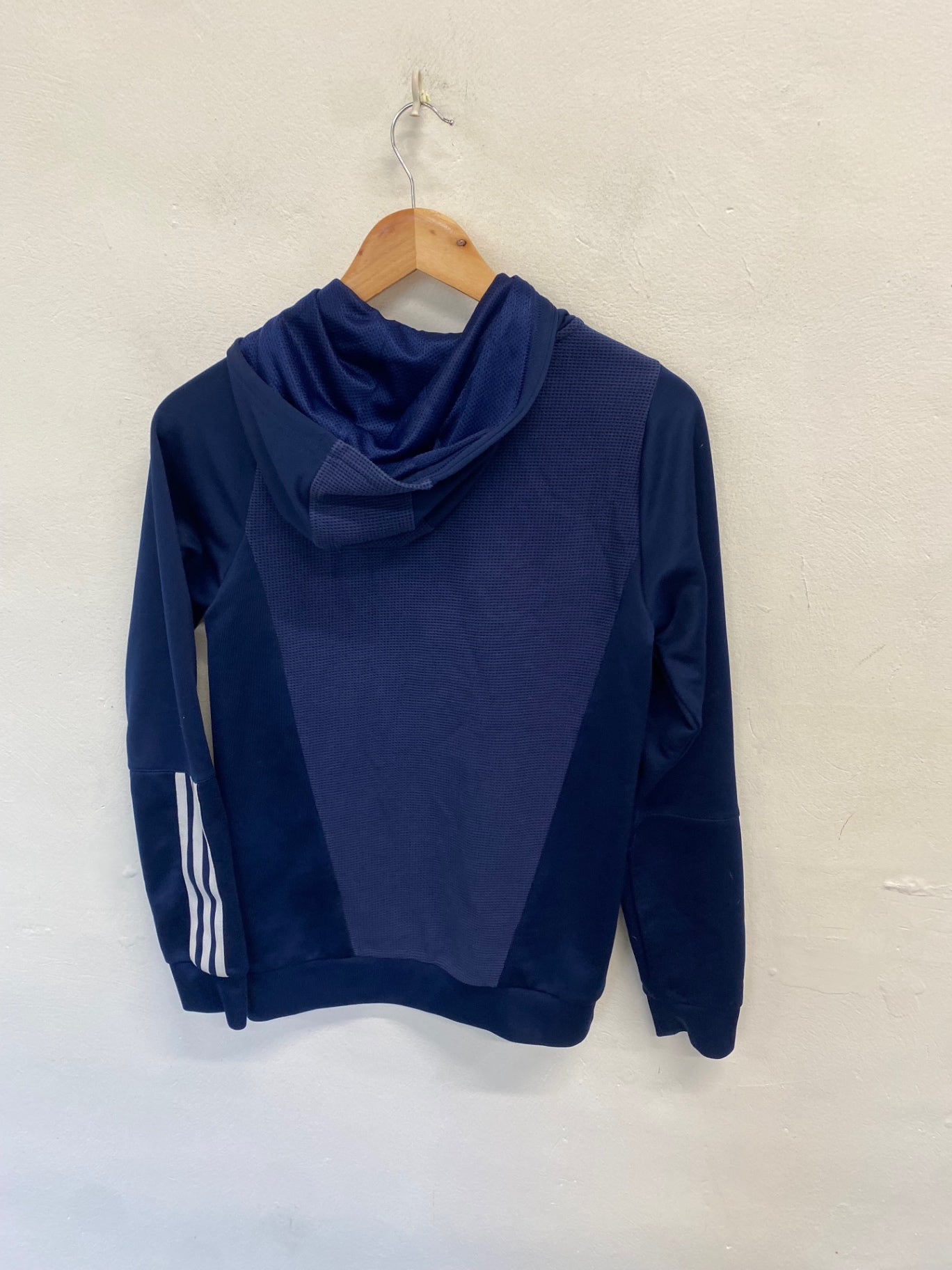 Classic boys Adidas Scotland training Zip through Hoodie Age 13-14 Navy NB563