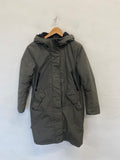 Fabulous womens Khujo Puffer Jacket UK S Khaki NB563