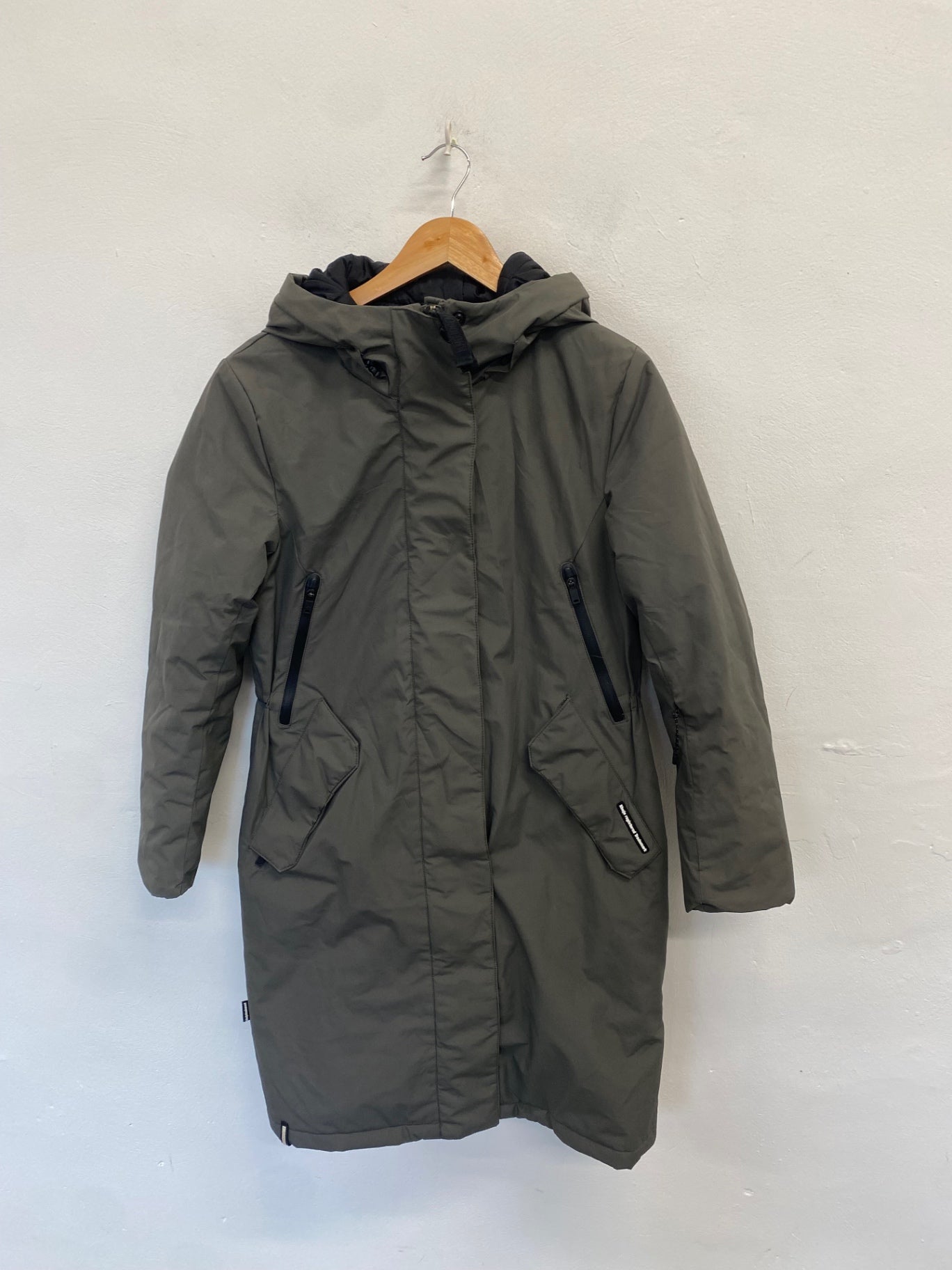 Fabulous womens Khujo Puffer Jacket UK S Khaki NB563