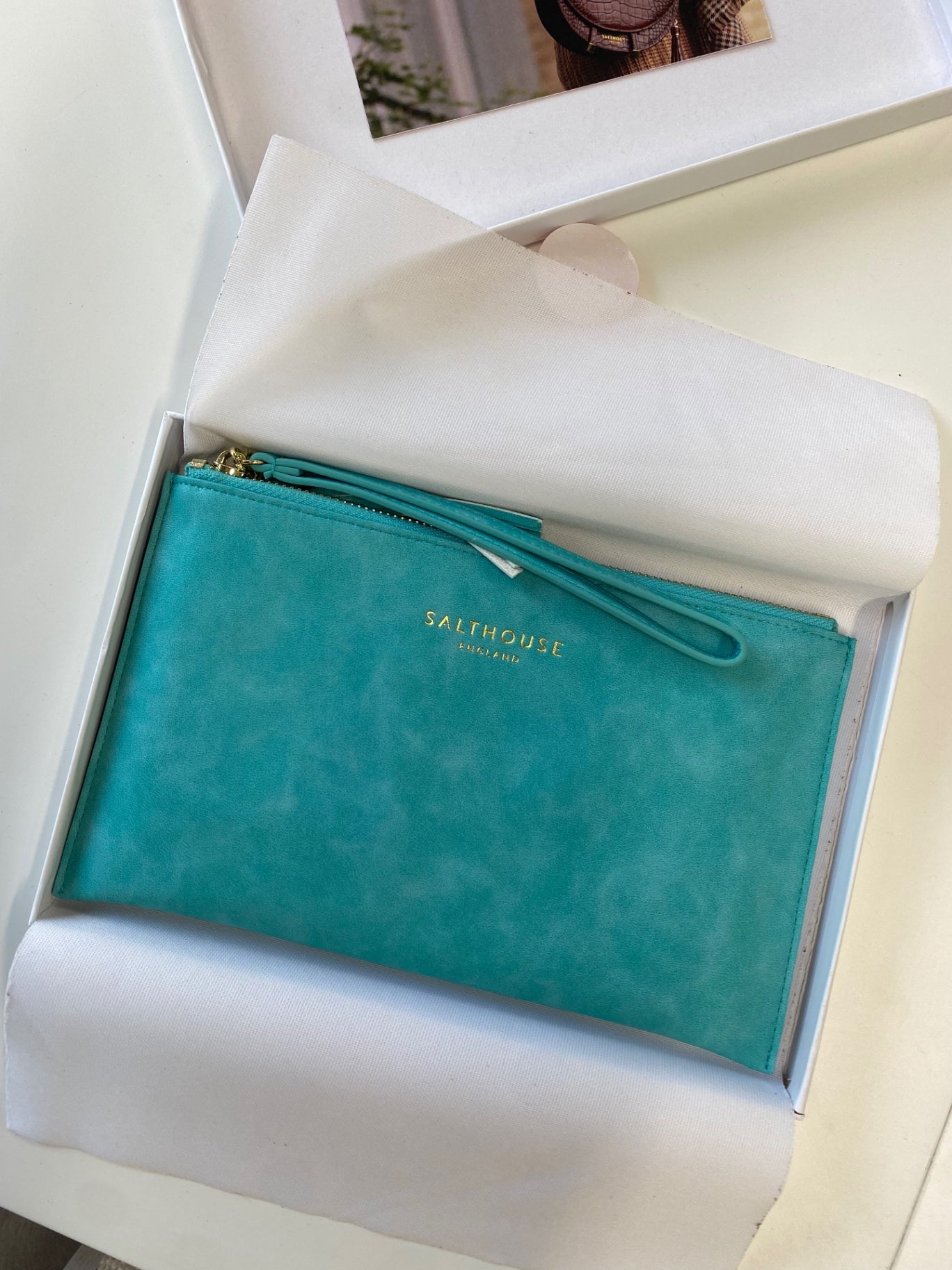 Stunning Salthouse Clutch Bag One size Turquoise NB563