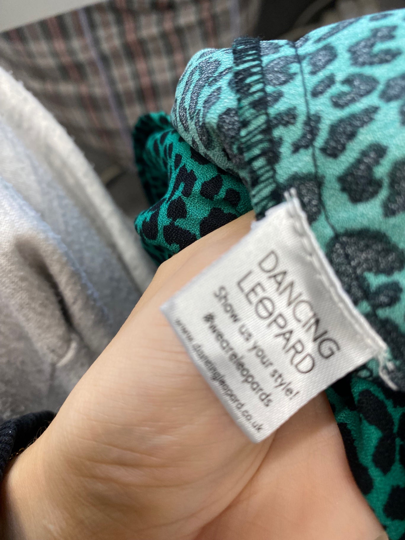 Stunning Dancing Leopard Midi Dress wrap UK 12 Green leopard AM564