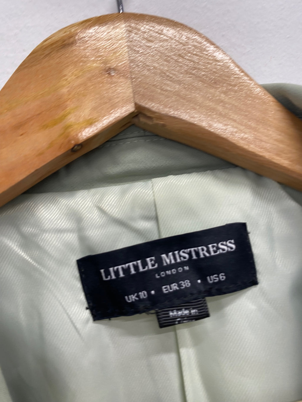 Stunning Little mistress Suit Set Uk 10 Mint Green AM564