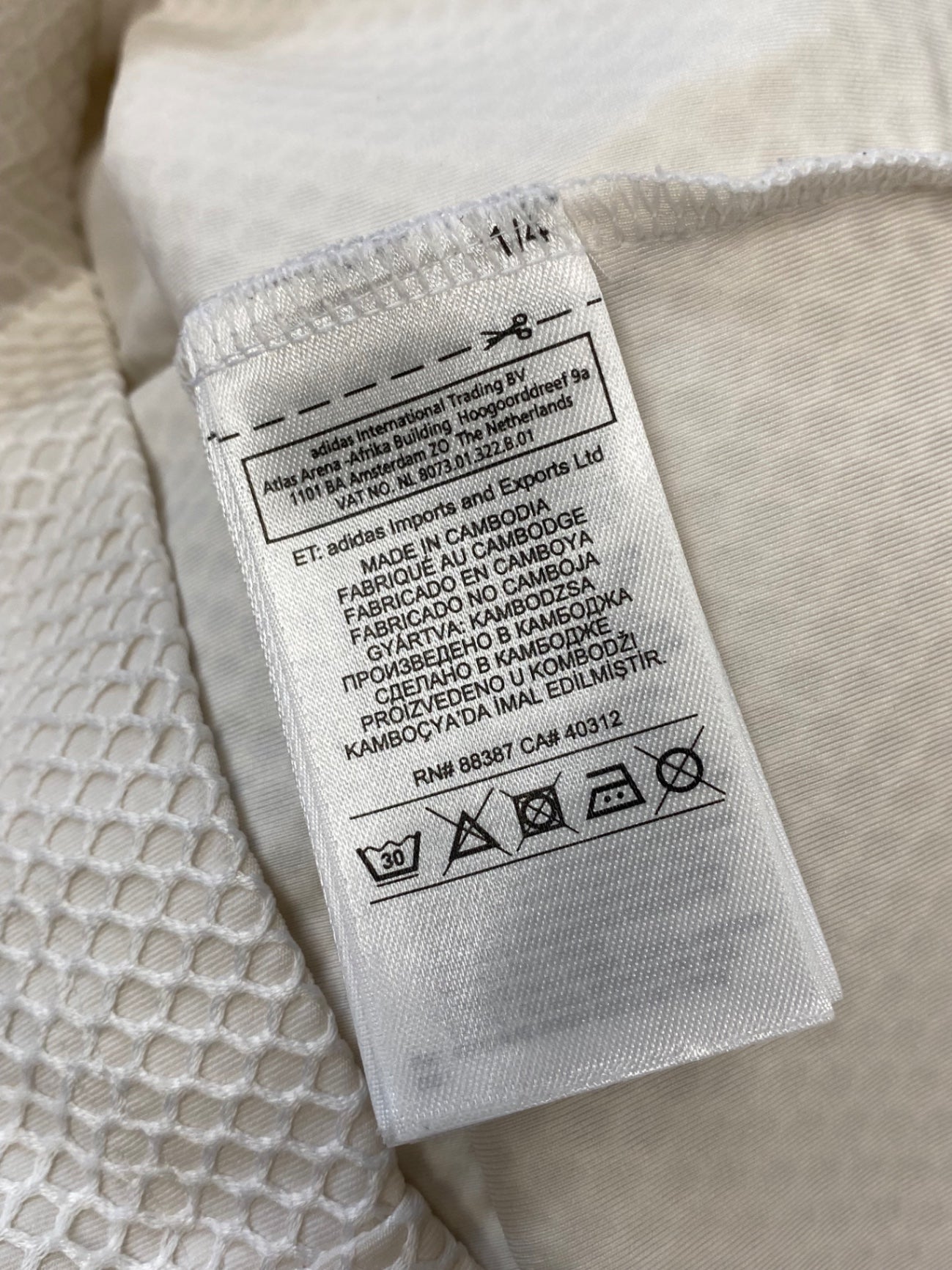 Stunning Adidas activewear Mini Dress UK 12 White and black SD553