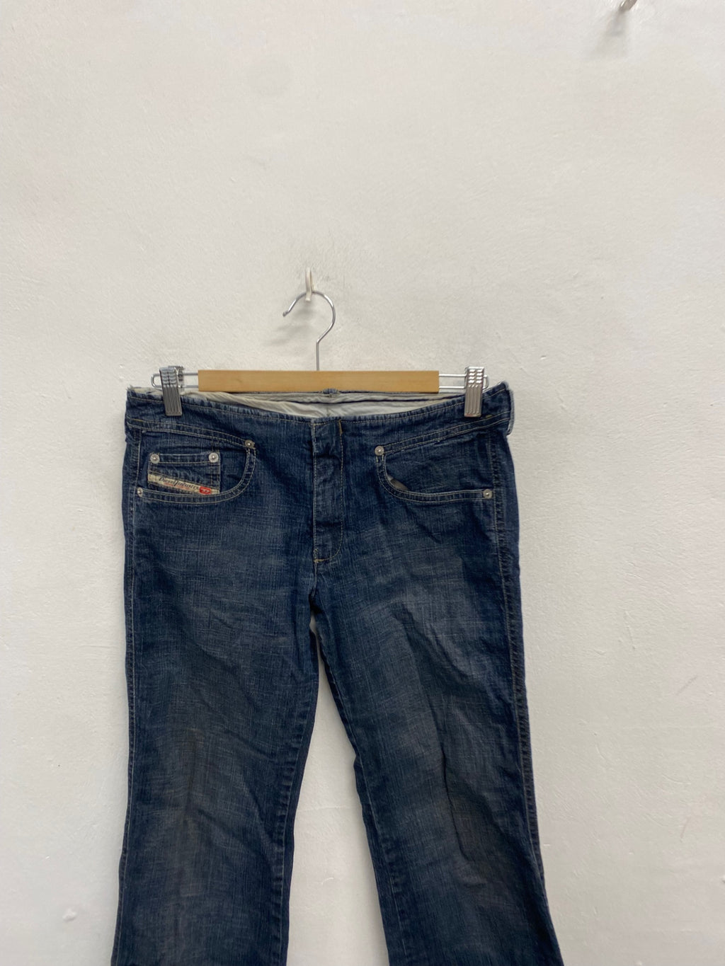 Stunning Diesel STRIPP Jeans W28" Navy low waisted flare SD553