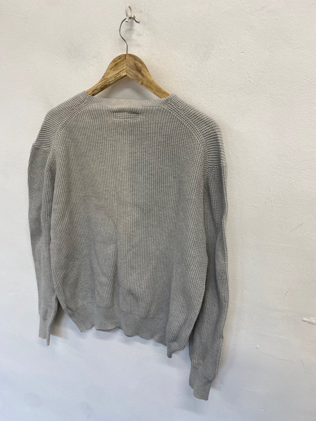 Classic men’s knitted AllSaints Sweater UK S Grey NB563
