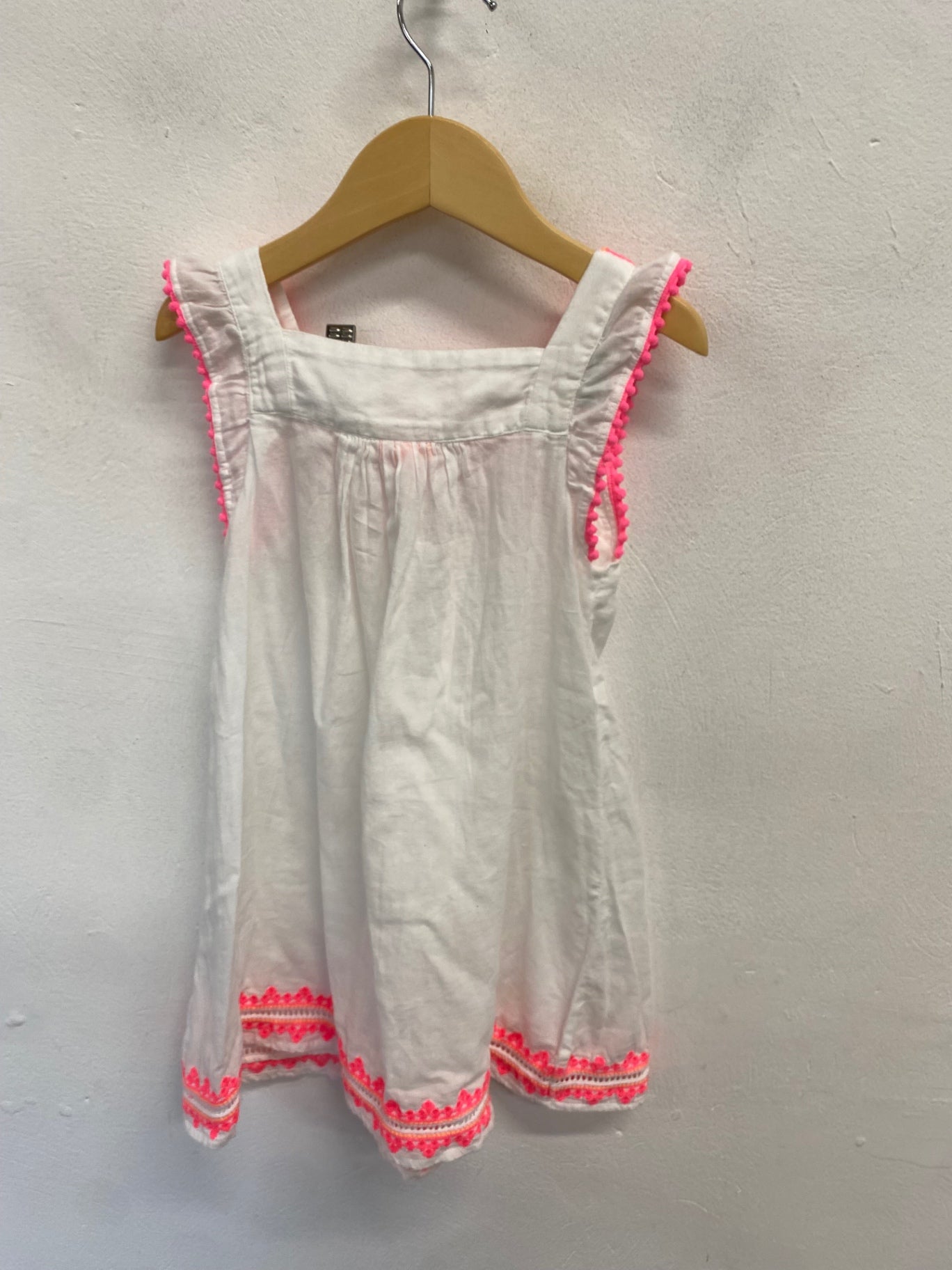 Stunning Sunuva Girls dresses 3-4yrs White pink broderie summer FH562